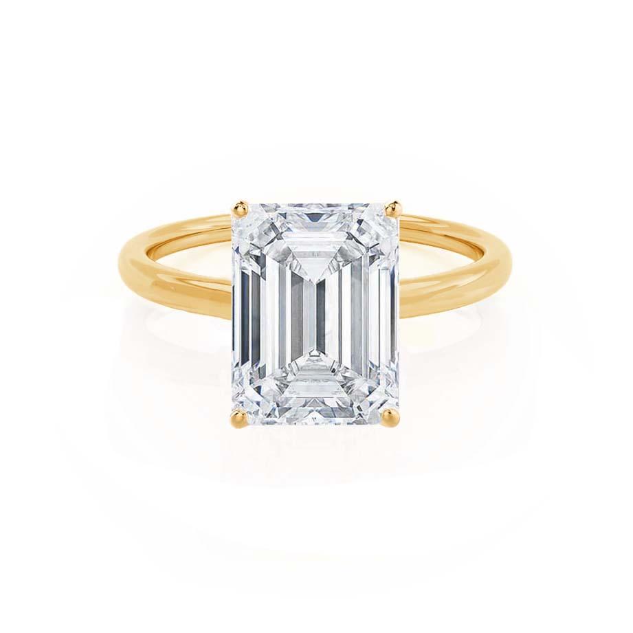 1.20 CT Emerald Cut Lab-Grown Diamond Solitaire Engagement Ring