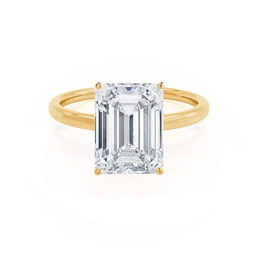 1.20 CT Emerald Cut Lab-Grown Diamond Solitaire Engagement Ring