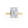 Load image into Gallery viewer, 1.20 CT Emerald Cut Lab-Grown Diamond Solitaire Engagement Ring
