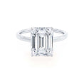 Load image into Gallery viewer, 1.20 CT Emerald Cut Lab-Grown Diamond Solitaire Engagement Ring
