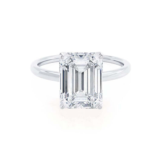 1.20 CT Emerald Cut Lab-Grown Diamond Solitaire Engagement Ring