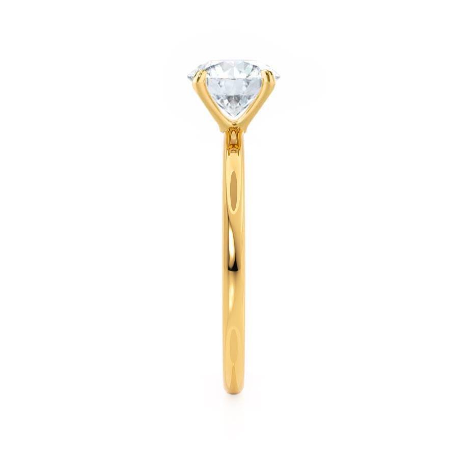 2.0 CT Oval Lab-Grown Diamond Solitaire Engagement Ring in Radiant Gold