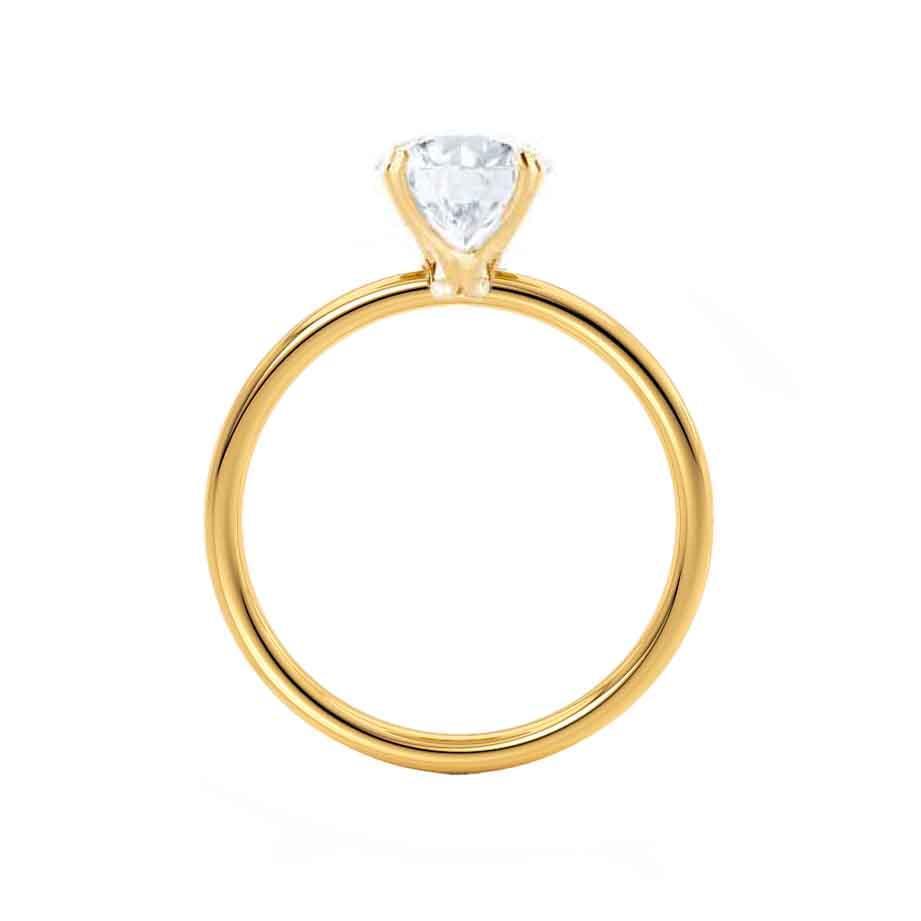 2.0 CT Oval Lab-Grown Diamond Solitaire Engagement Ring in Radiant Gold