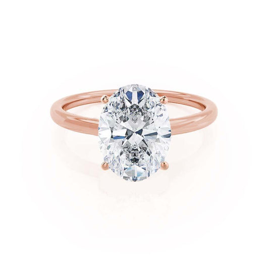 Radiant 0.90 CT Oval Lab-Grown Diamond Solitaire Engagement Ring