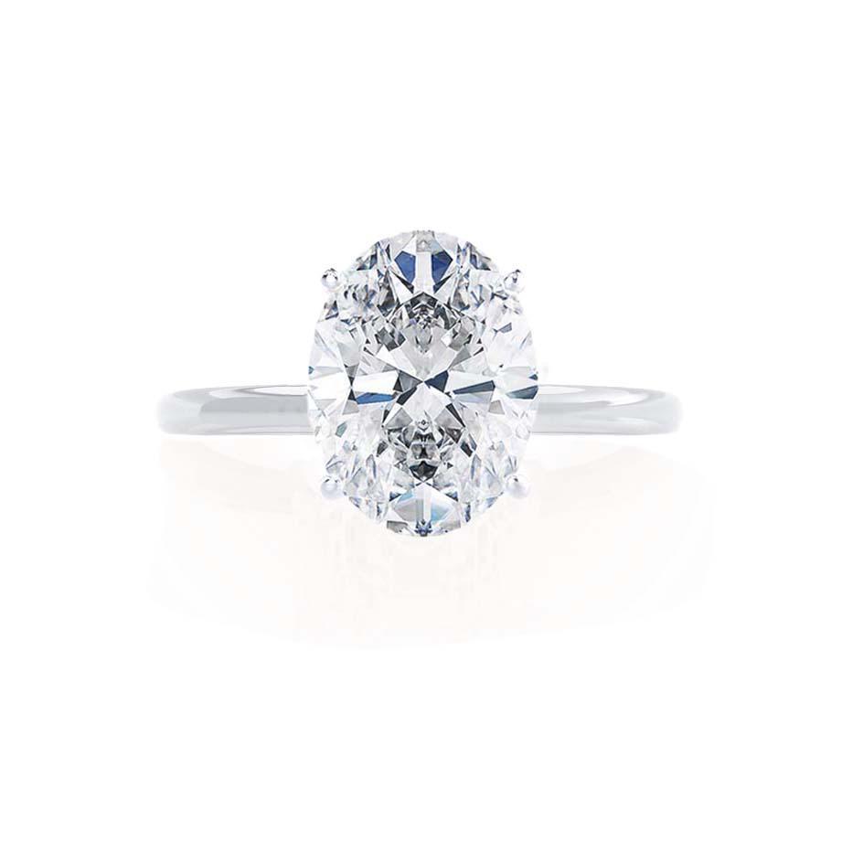 1.0 CT Oval Lab-Created Diamond Solitaire Engagement Ring