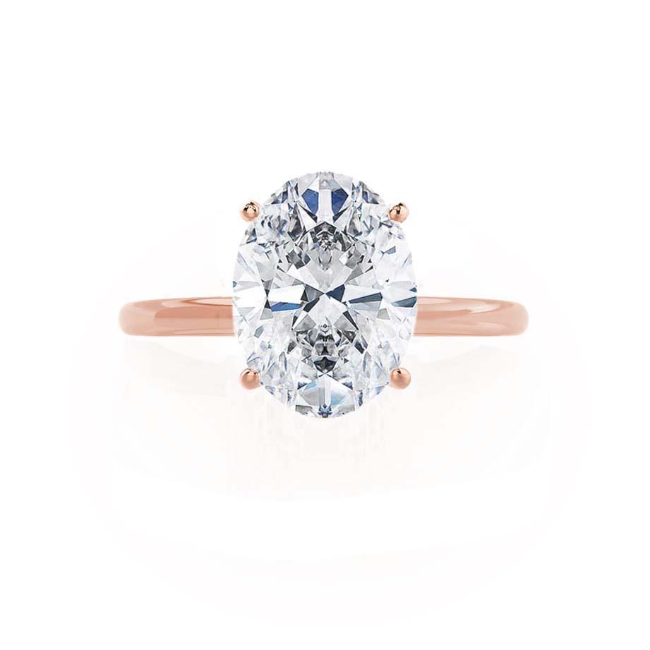 Radiant 0.90 CT Oval Lab-Grown Diamond Solitaire Engagement Ring