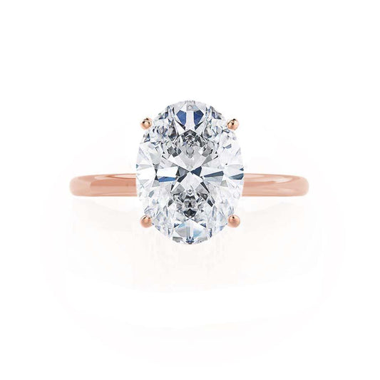 Radiant 0.90 CT Oval Lab-Grown Diamond Solitaire Engagement Ring