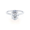 Load image into Gallery viewer, 1.0 CT Oval Lab-Created Diamond Solitaire Engagement Ring
