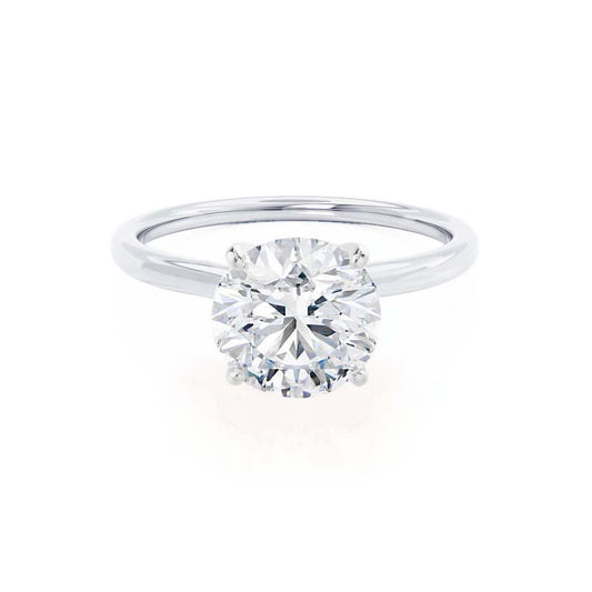 Radiant 1.20 CT Lab-Grown Round Diamond Solitaire Engagement Ring