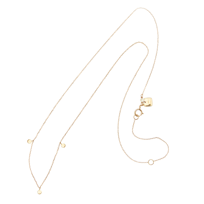 Ethereal Gold Moon Charm Necklace 2