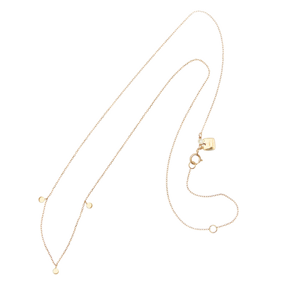 Ethereal Gold Moon Charm Necklace 2