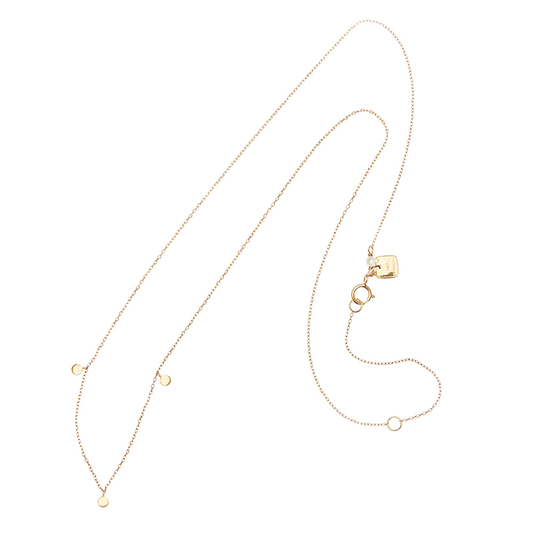 Ethereal Gold Moon Charm Necklace