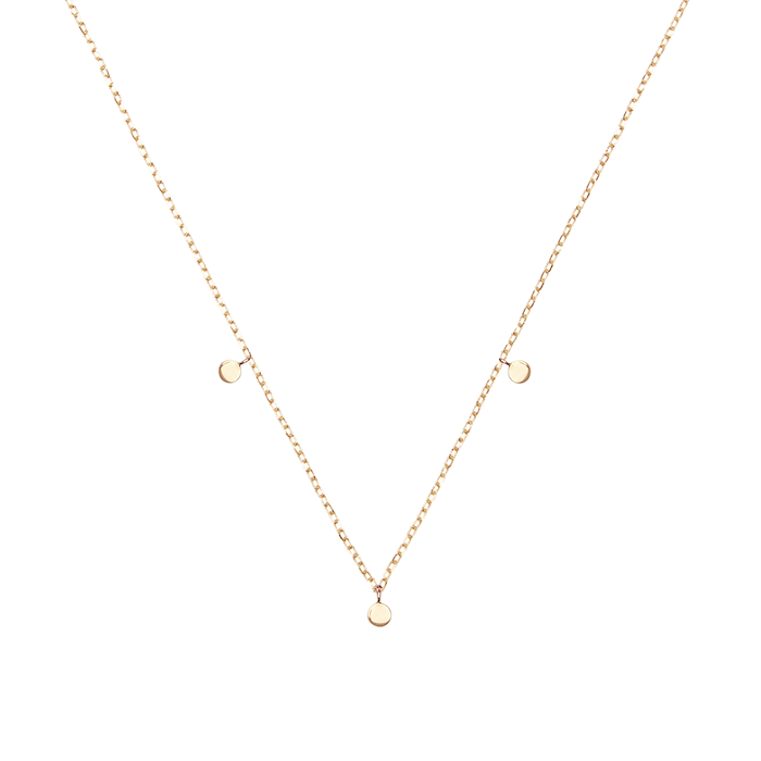 Ethereal Gold Moon Charm Necklace 1