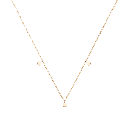 Ethereal Gold Moon Charm Necklace 1
