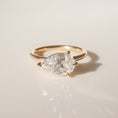 Load image into Gallery viewer, Radiant 2.0 CT Pear Lab-Grown Diamond East-West Engagement Ring
