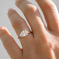 Load image into Gallery viewer, Radiant 2.0 CT Pear Lab-Grown Diamond East-West Engagement Ring
