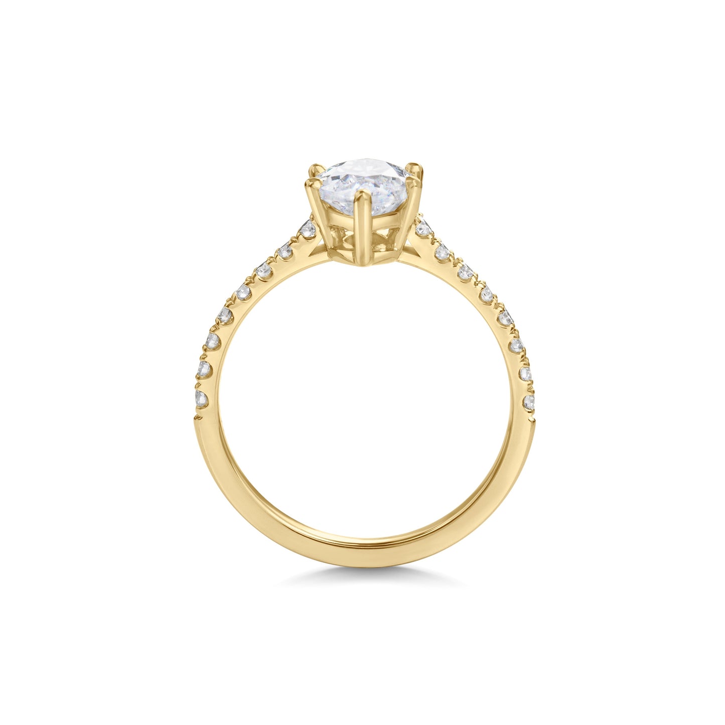 2 CT Marquise Cut Pave CVD F/VS1 Diamond Engagement Ring 7