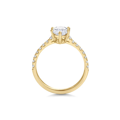 2 CT Marquise Cut Pave CVD F/VS1 Diamond Engagement Ring 7