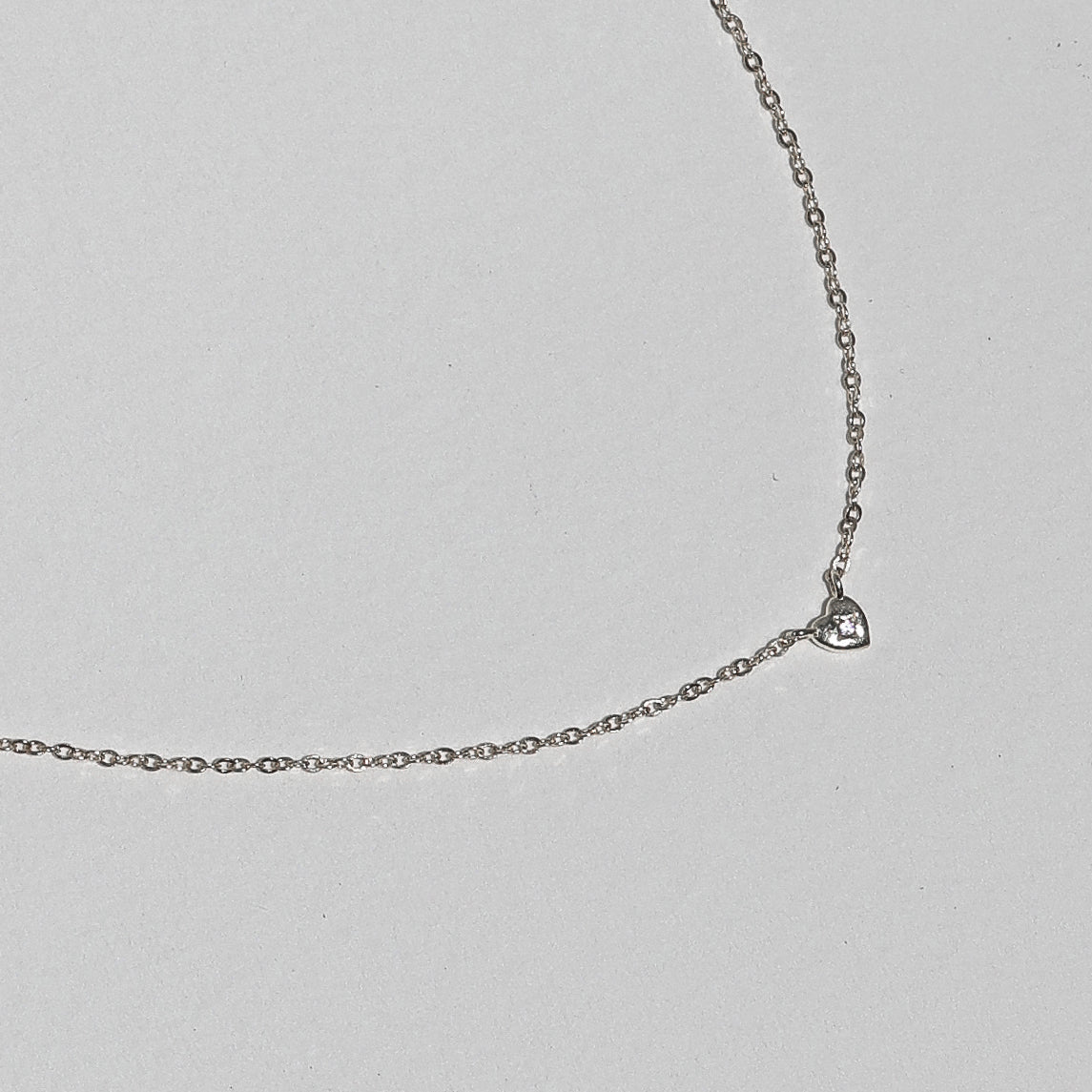 Radiant Heart: 0.01 CT Round Lab Grown Diamond Necklace