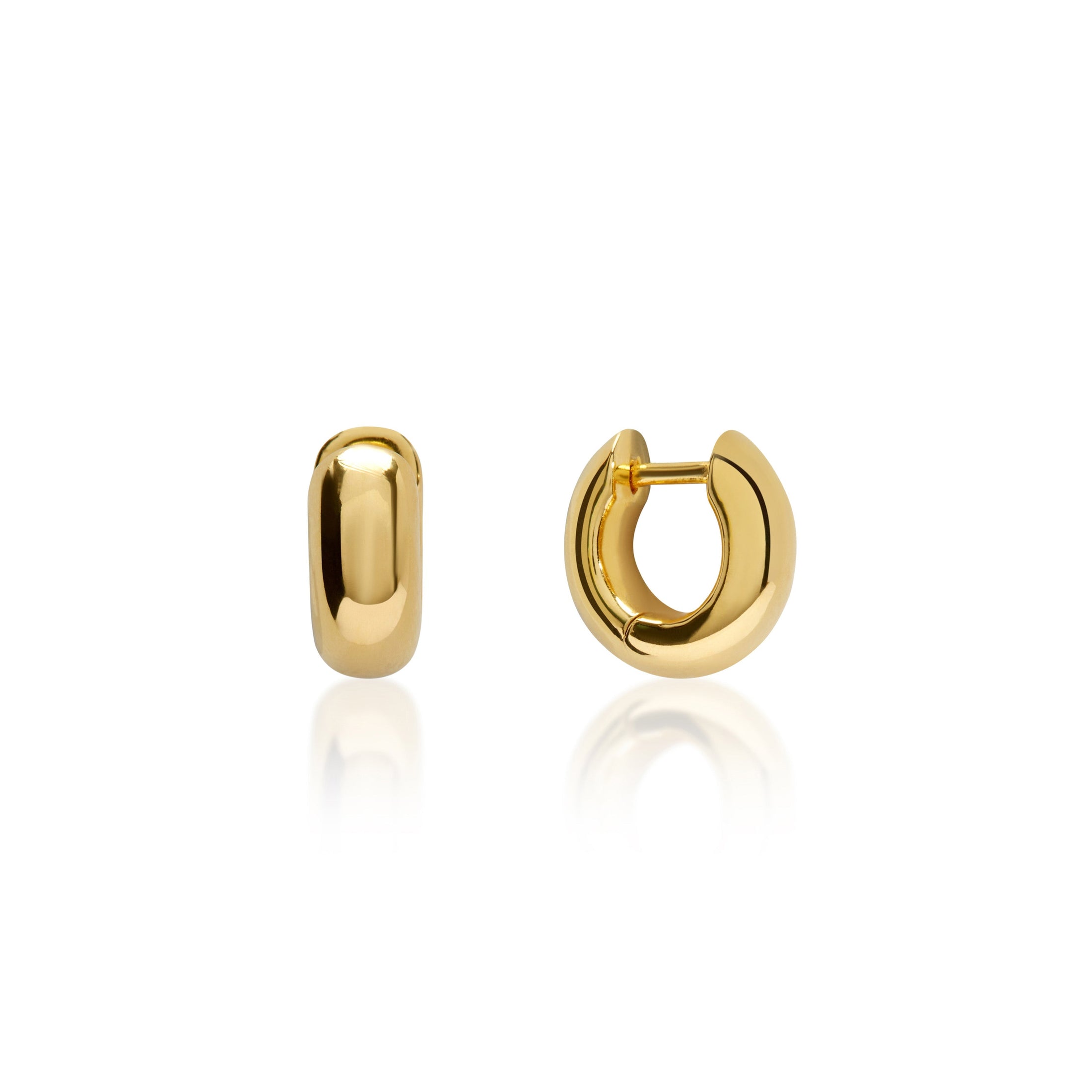 Elegant Gold Chunky Hoop Earrings