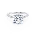 Load image into Gallery viewer, 0.80 CT Cushion Lab-Grown Diamond Pave Setting Engagement Ring
