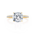 Load image into Gallery viewer, 0.80 CT Cushion Lab Grown Diamond Pave Setting Engagement Ring
