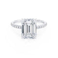 Load image into Gallery viewer, 1.50 CT Emerald Lab Grown Diamond Pave Setting Engagement Ring
