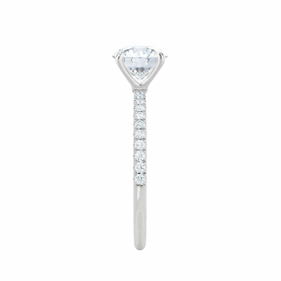 1.50 CT Radiant Lab-Grown Diamond Pave Engagement Ring 2