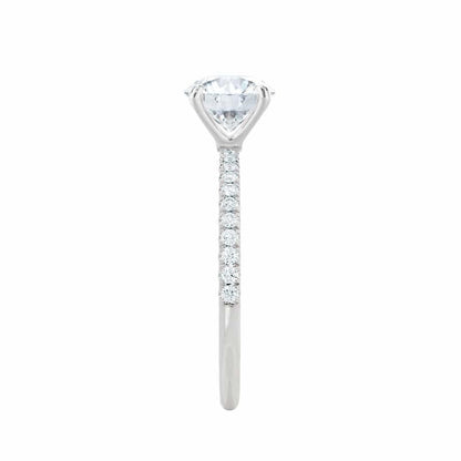 1.50 CT Radiant Lab-Grown Diamond Pave Engagement Ring 2