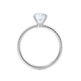 Load image into Gallery viewer, 0.90 CT Oval Lab Grown Diamond Pave Engagement Ring
