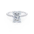 Load image into Gallery viewer, 1.50 CT Radiant Lab-Grown Diamond Pave Engagement Ring
