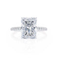 Load image into Gallery viewer, 1.50 CT Radiant Lab-Grown Diamond Pave Engagement Ring
