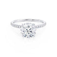 Load image into Gallery viewer, 1.0 CT Round Lab-Grown Diamond Pave Elegance Engagement Ring
