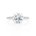 Load image into Gallery viewer, 1.0 CT Round Lab-Grown Diamond Pave Elegance Engagement Ring
