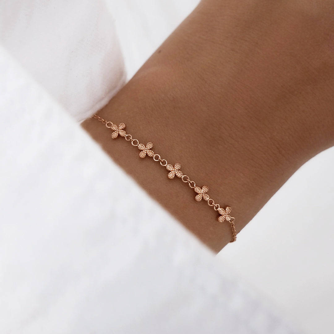 Golden Bloom Stackable Elegance Bracelet