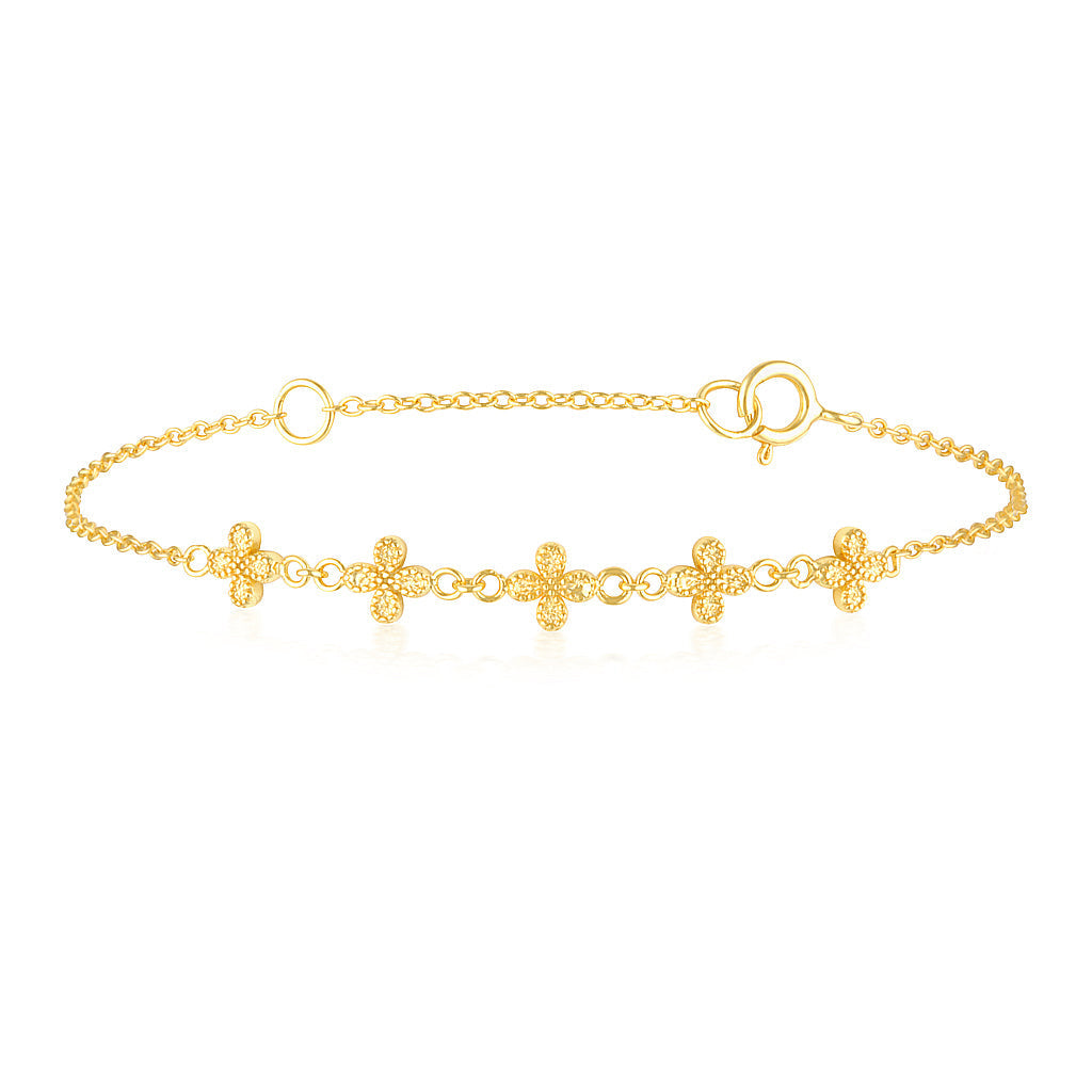 Golden Bloom Stackable Elegance Bracelet