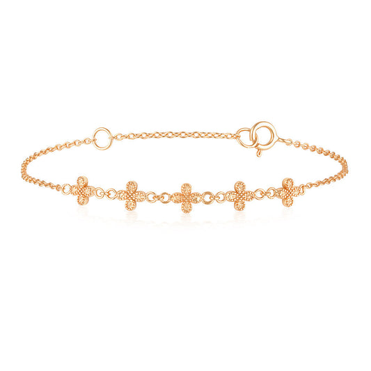 Golden Bloom Stackable Elegance Bracelet