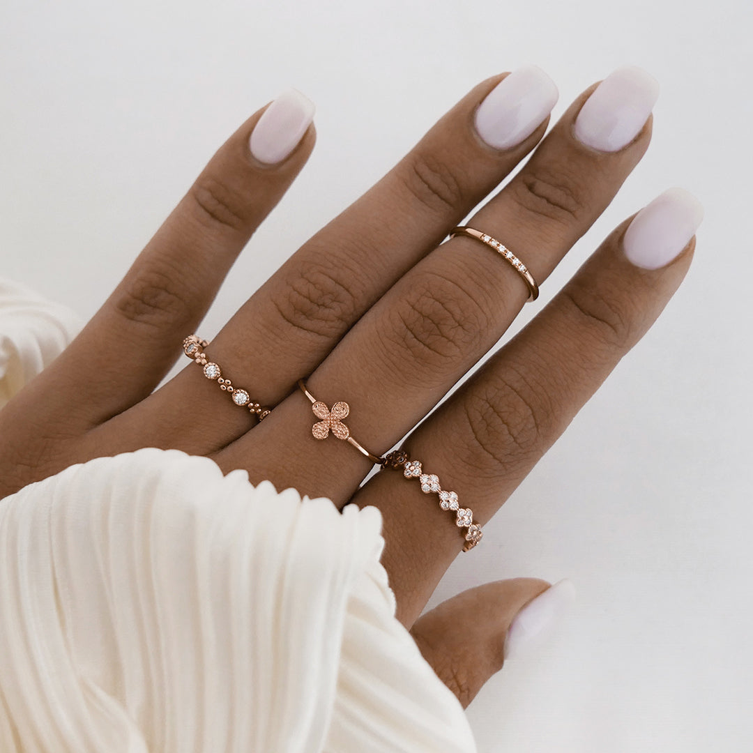 Delicate Bloom Floral Wedding Band 2