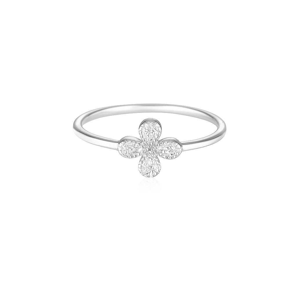 Delicate Bloom Floral Wedding Band