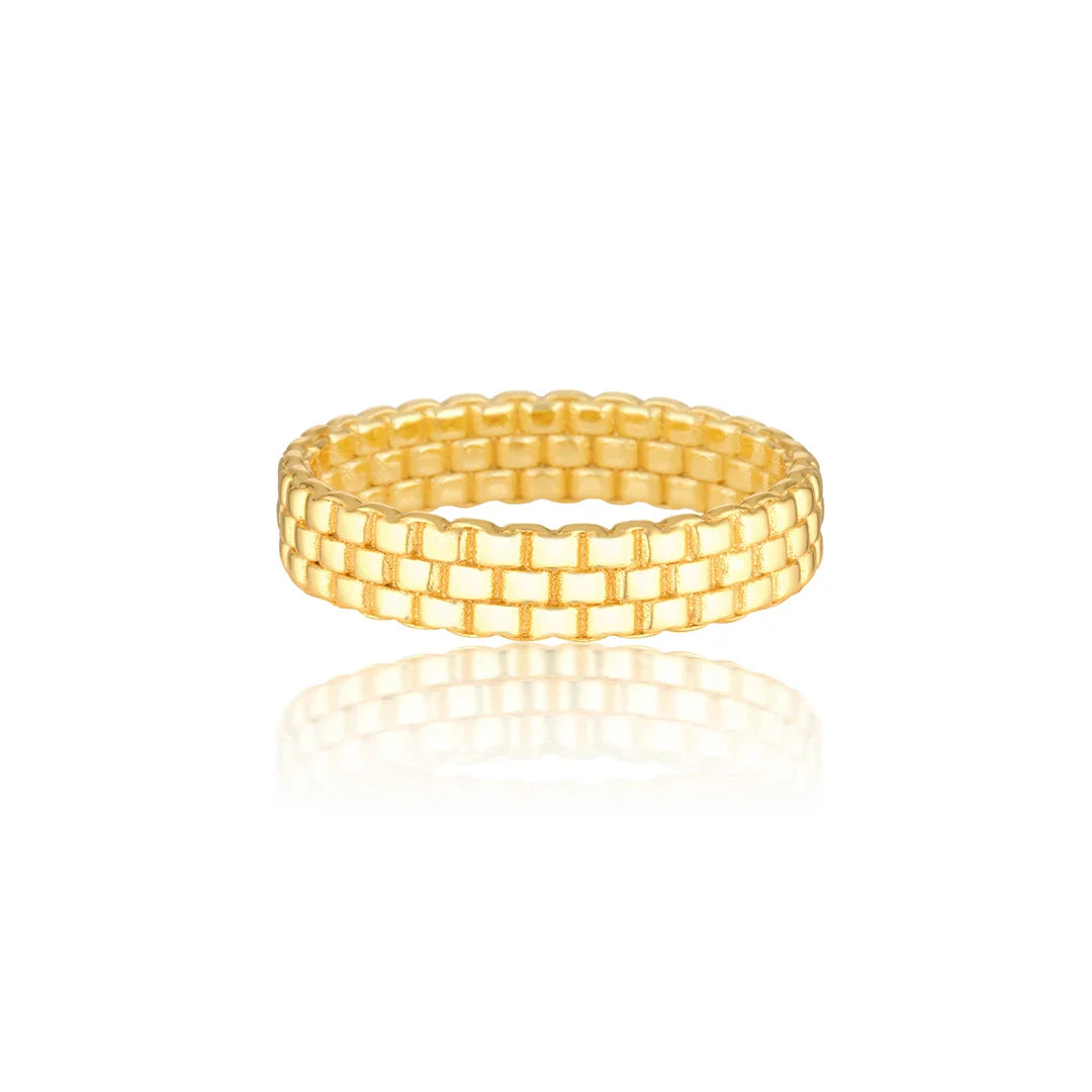 Classic Three Layered Wedding Band 2
