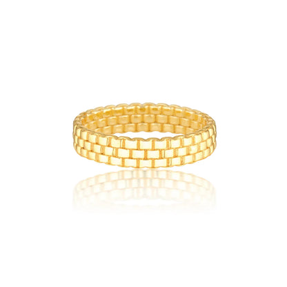 Classic Three Layered Wedding Band 2