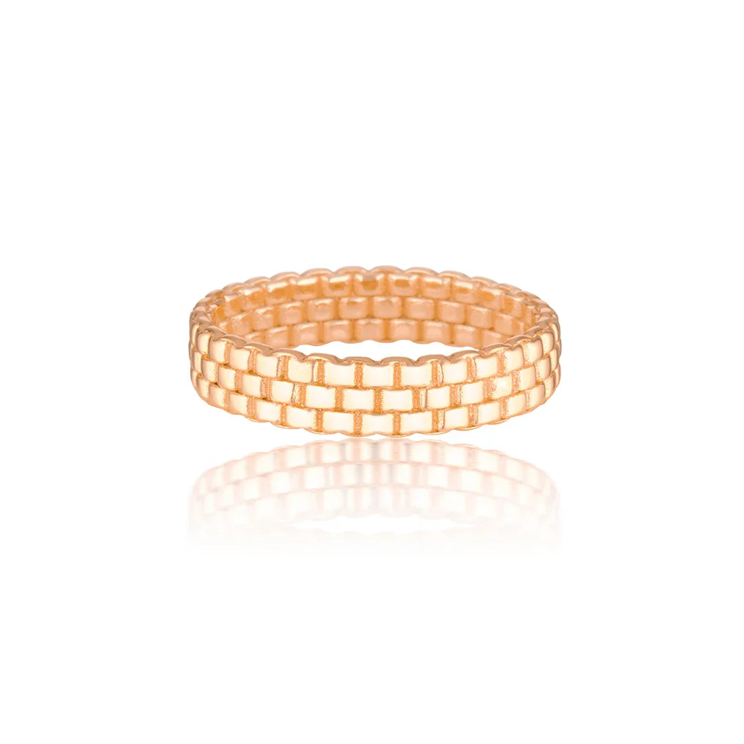 Classic Three Layered Wedding Band 3