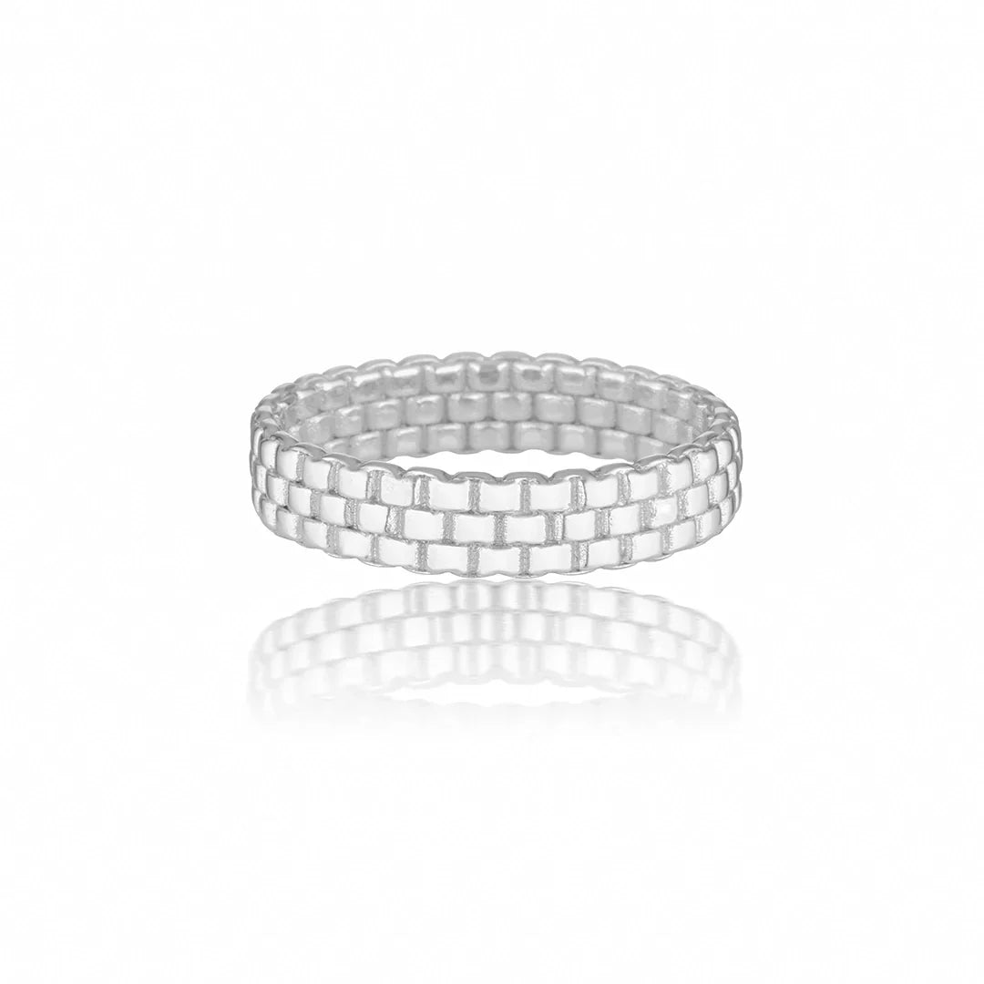 Classic Three Layered Wedding Band 1