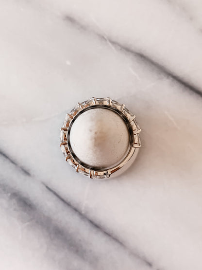 7.5 CT Marquise Shaped Lab Grown Diamond Wedding Band