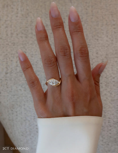 Solitaire-Oval Lab Grown Diamond Engagement Ring