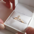 Load image into Gallery viewer, 1.0 CT Marquise-Cut Lab-Grown Diamond Solitaire Ring in Gold.
