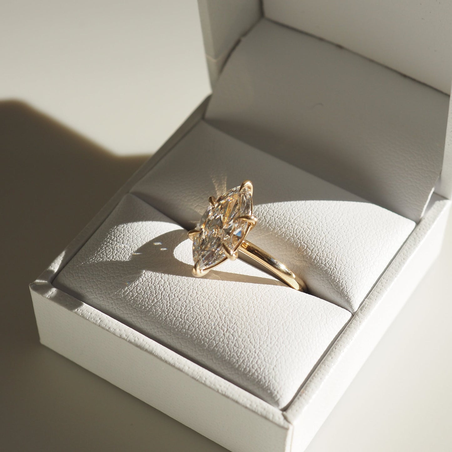 2.50 CT Marquise Lab-Grown Diamond Solitaire Engagement Ring 3