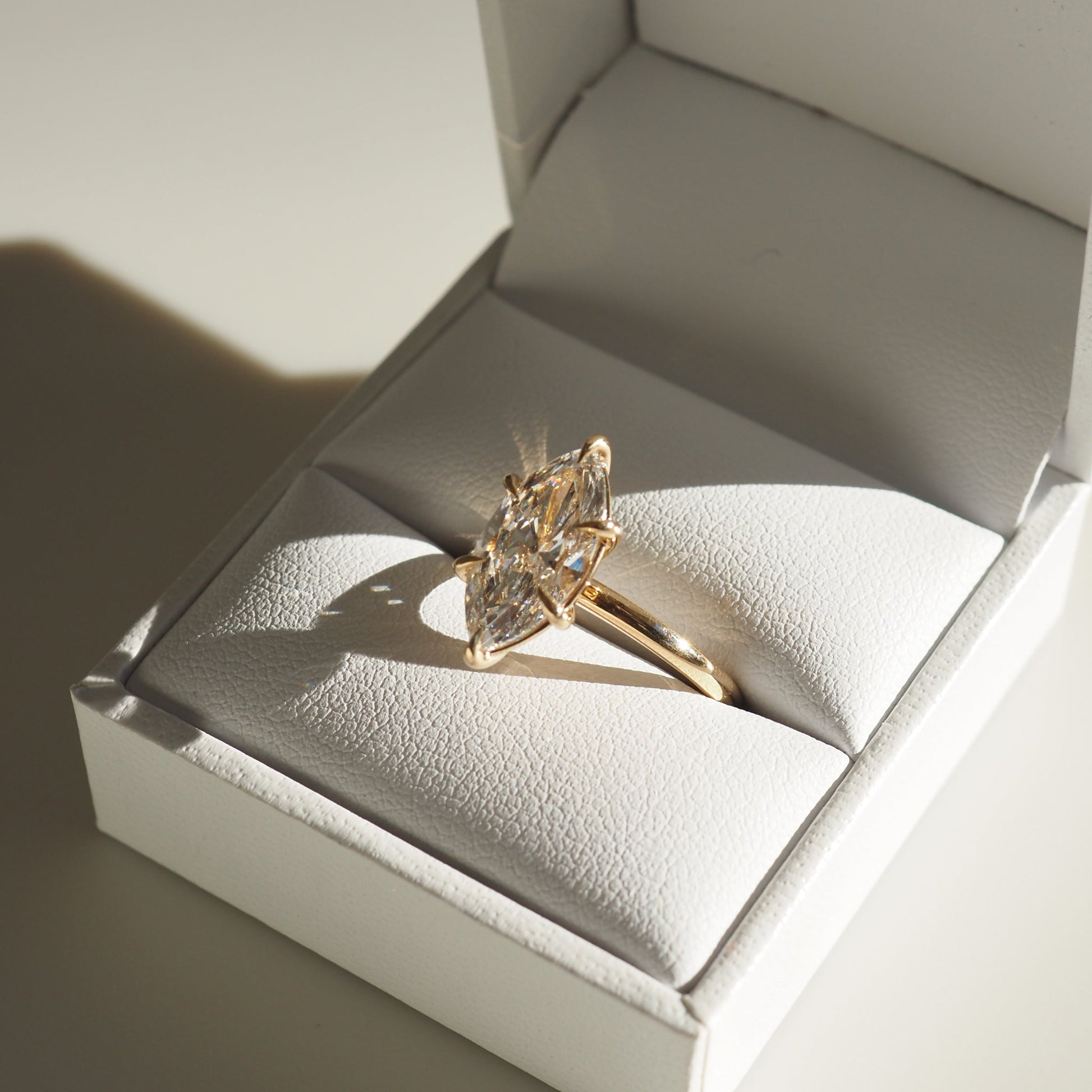 2.50 CT Marquise Lab-Grown Diamond Solitaire Engagement Ring 3