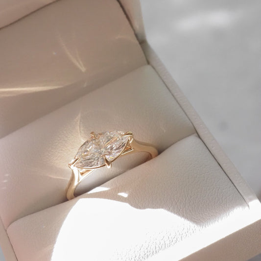 Solitaire-Oval Lab Grown Diamond Engagement Ring