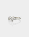 Load image into Gallery viewer, 2.0 CT Pear Shaped Lab Grown Diamond Cluster Ring
